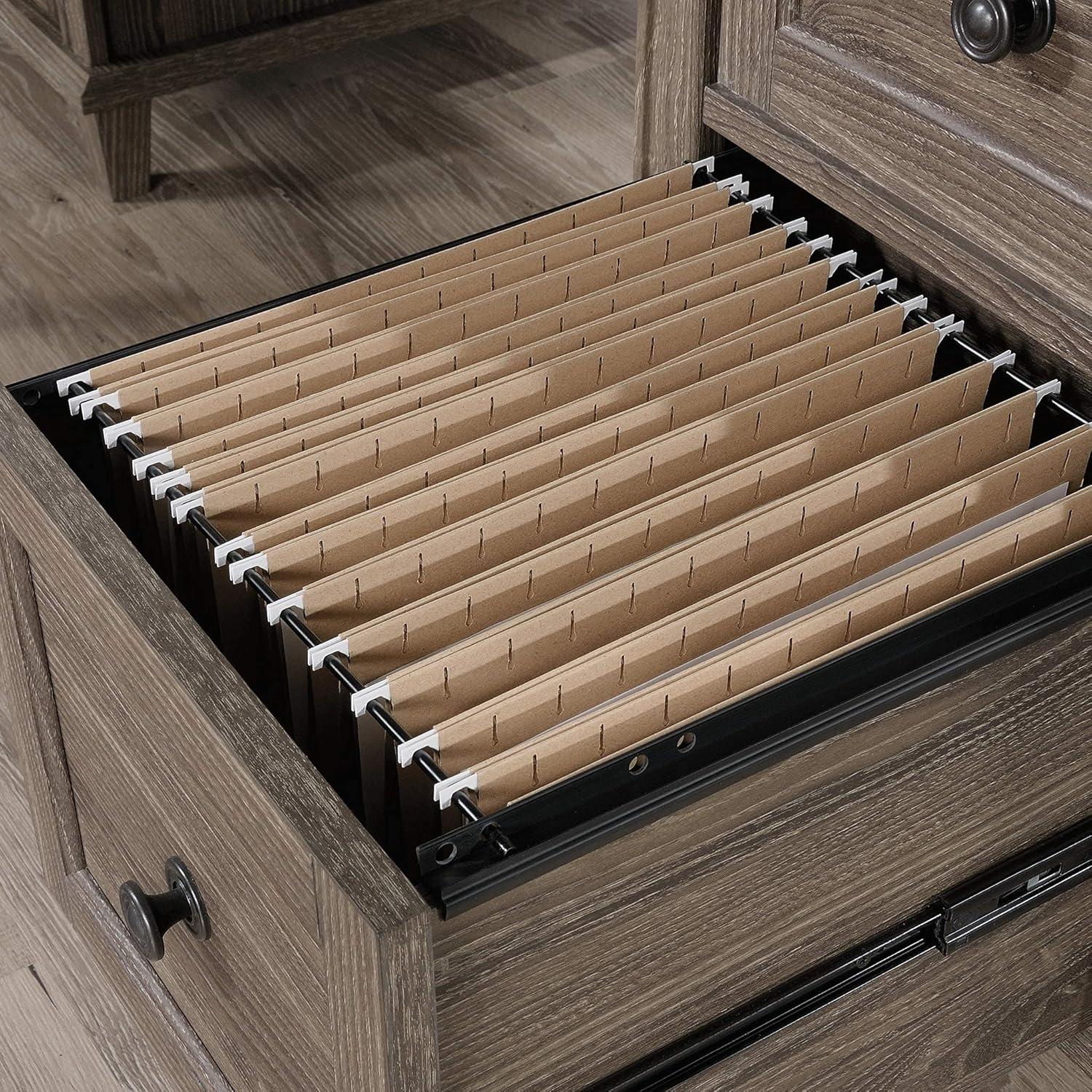 Sauder Hammond Executive Desk, Emery Oak Finish