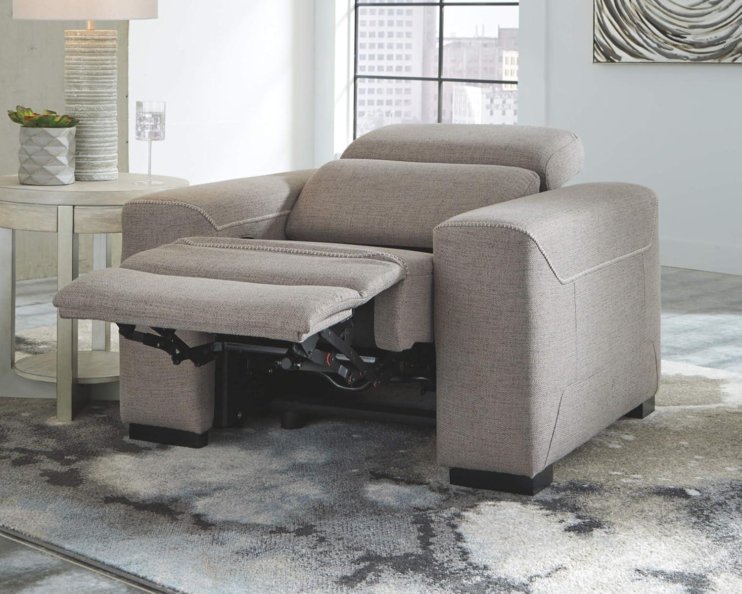 Signature Design by Ashley Mabton Power Recliner in Gray