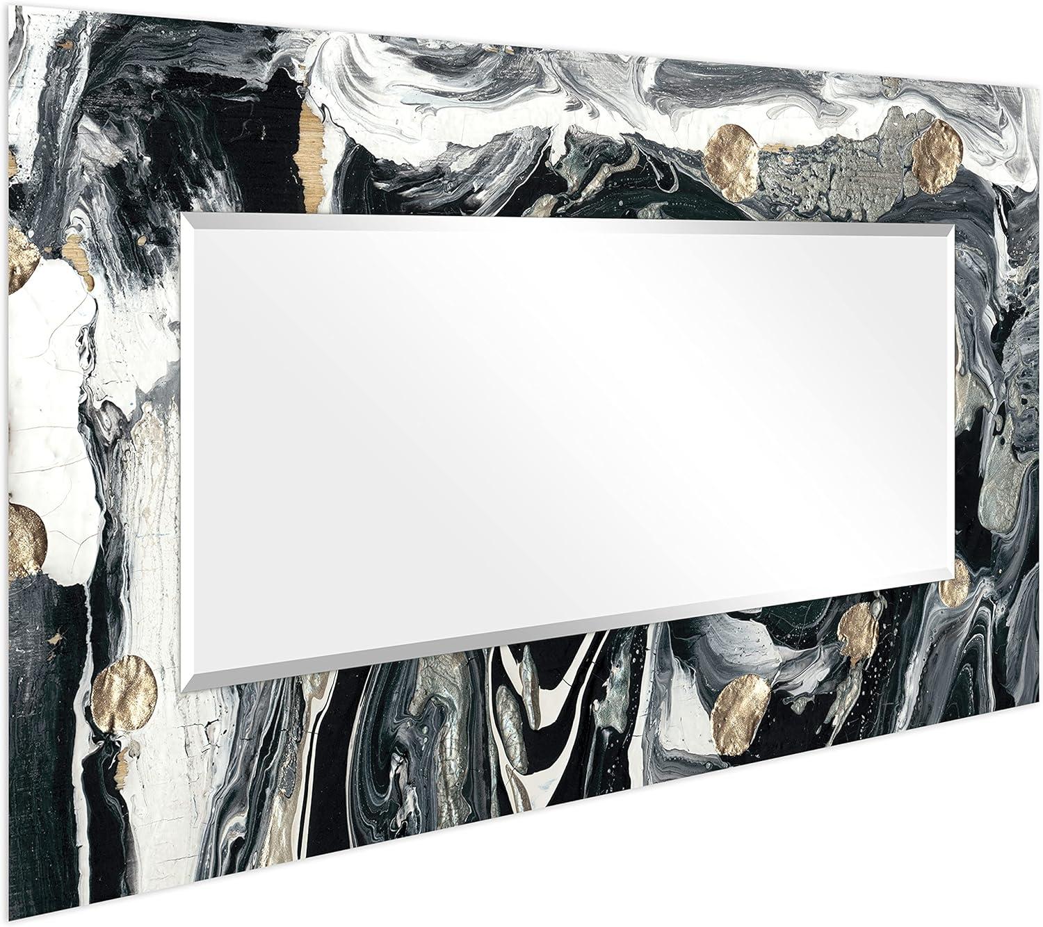 Ebony & Ivory 72" Frameless Rectangular Beveled Mirror