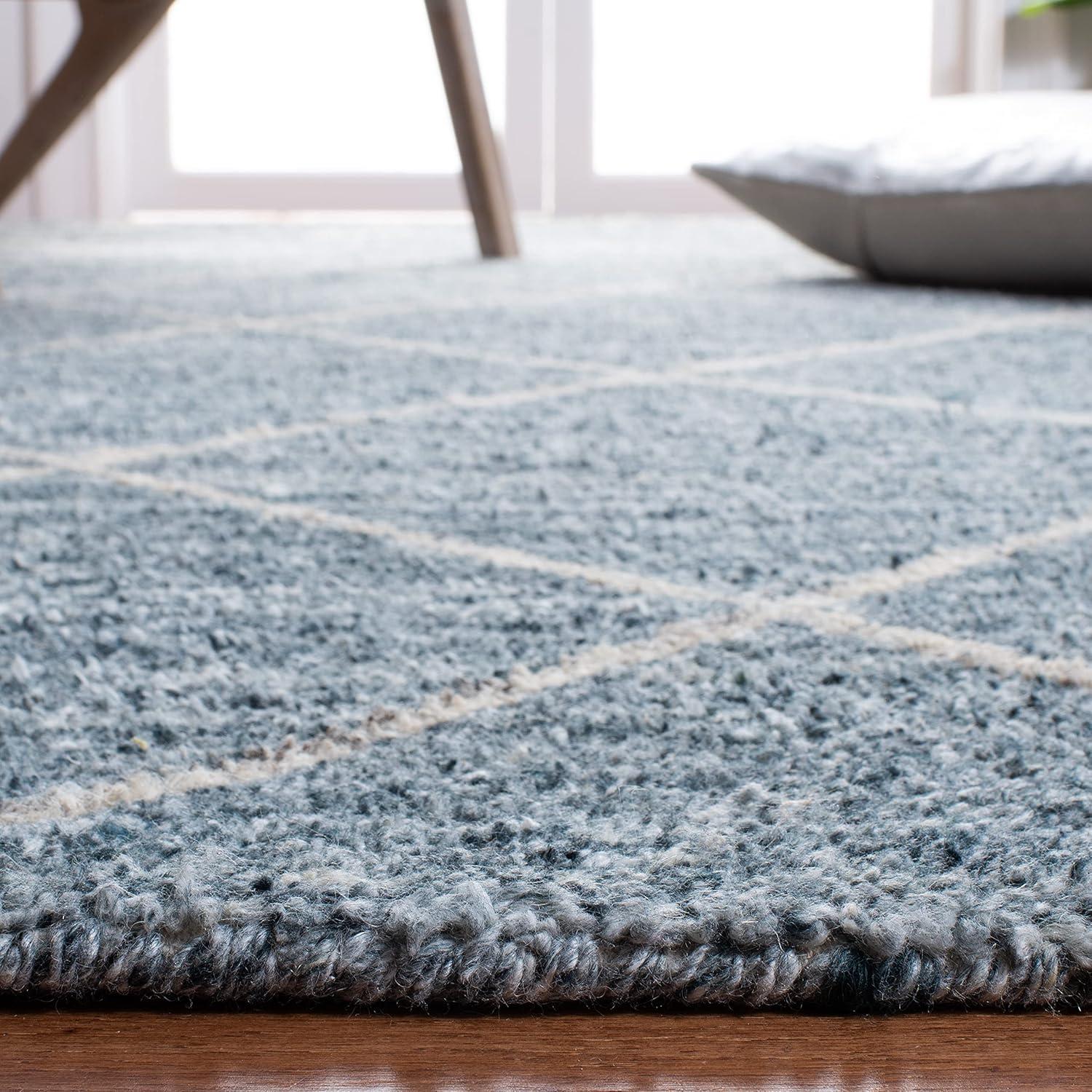 Himalaya HIM423 Handmade Area Rug - 4'x6' - Blue/Gold - Safavieh