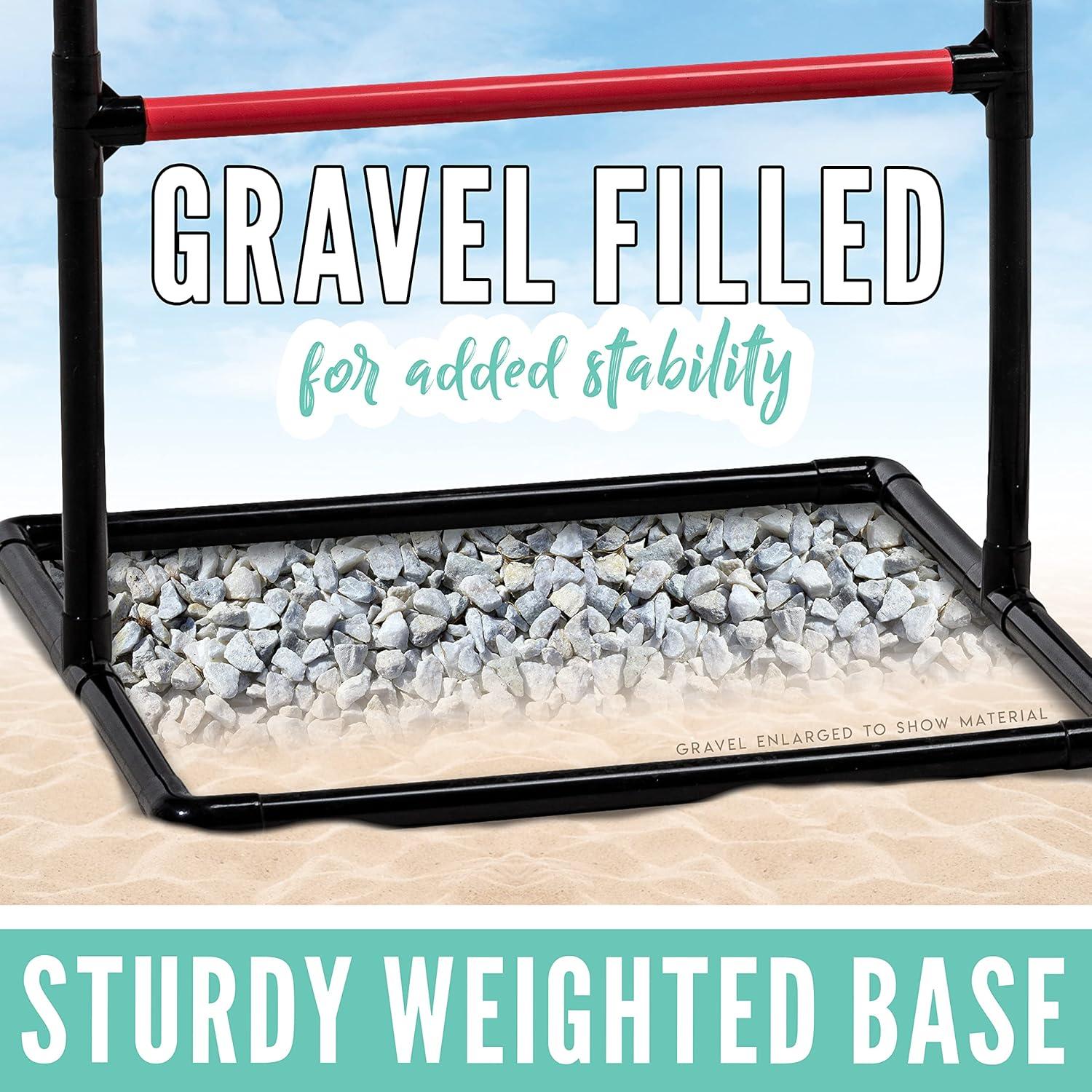 Franklin Sports Ladder Ball Lawn Game Set - Outdoor Lawn Game - Includes 2 Targets + 6 Toss Bolas