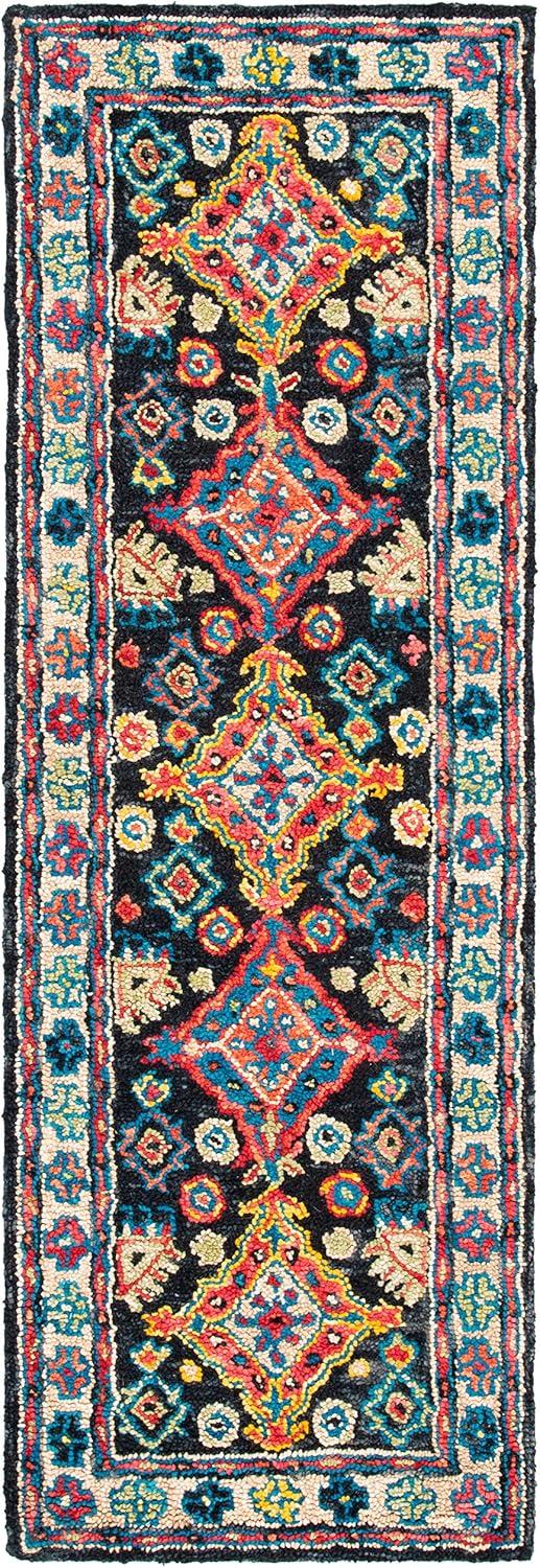 SAFAVIEH Aspen APN521H Handmade Charcoal / Blue Rug