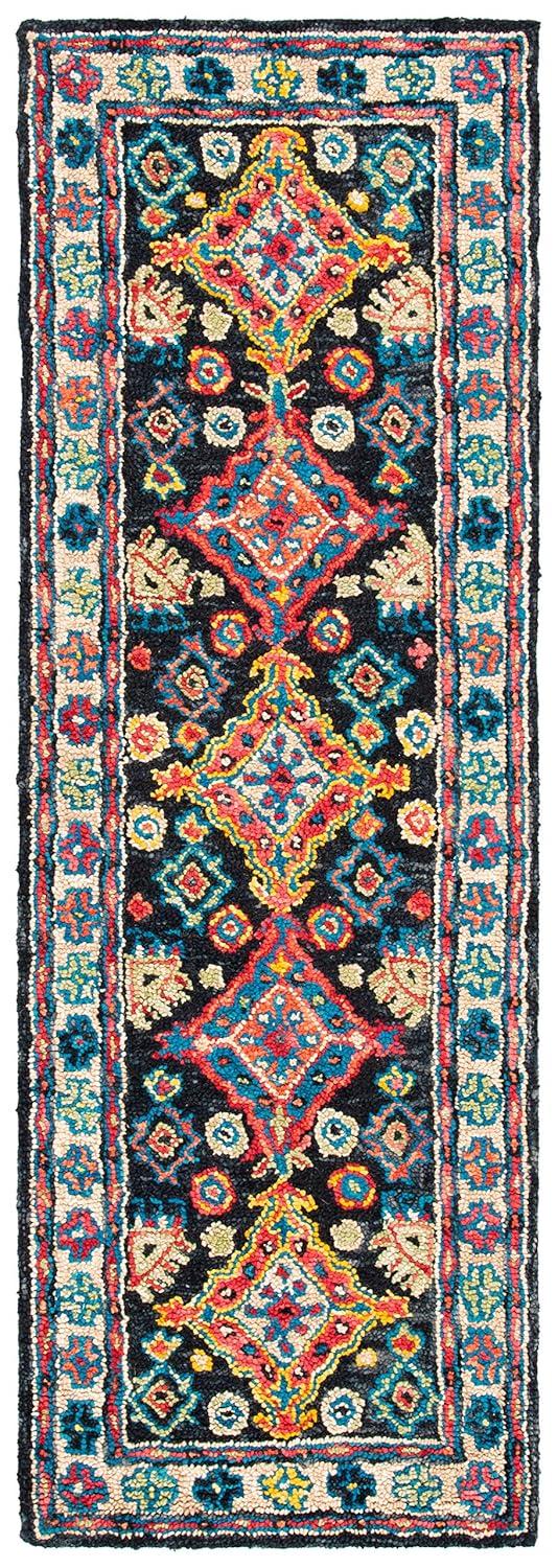 SAFAVIEH Aspen APN521H Handmade Charcoal / Blue Rug