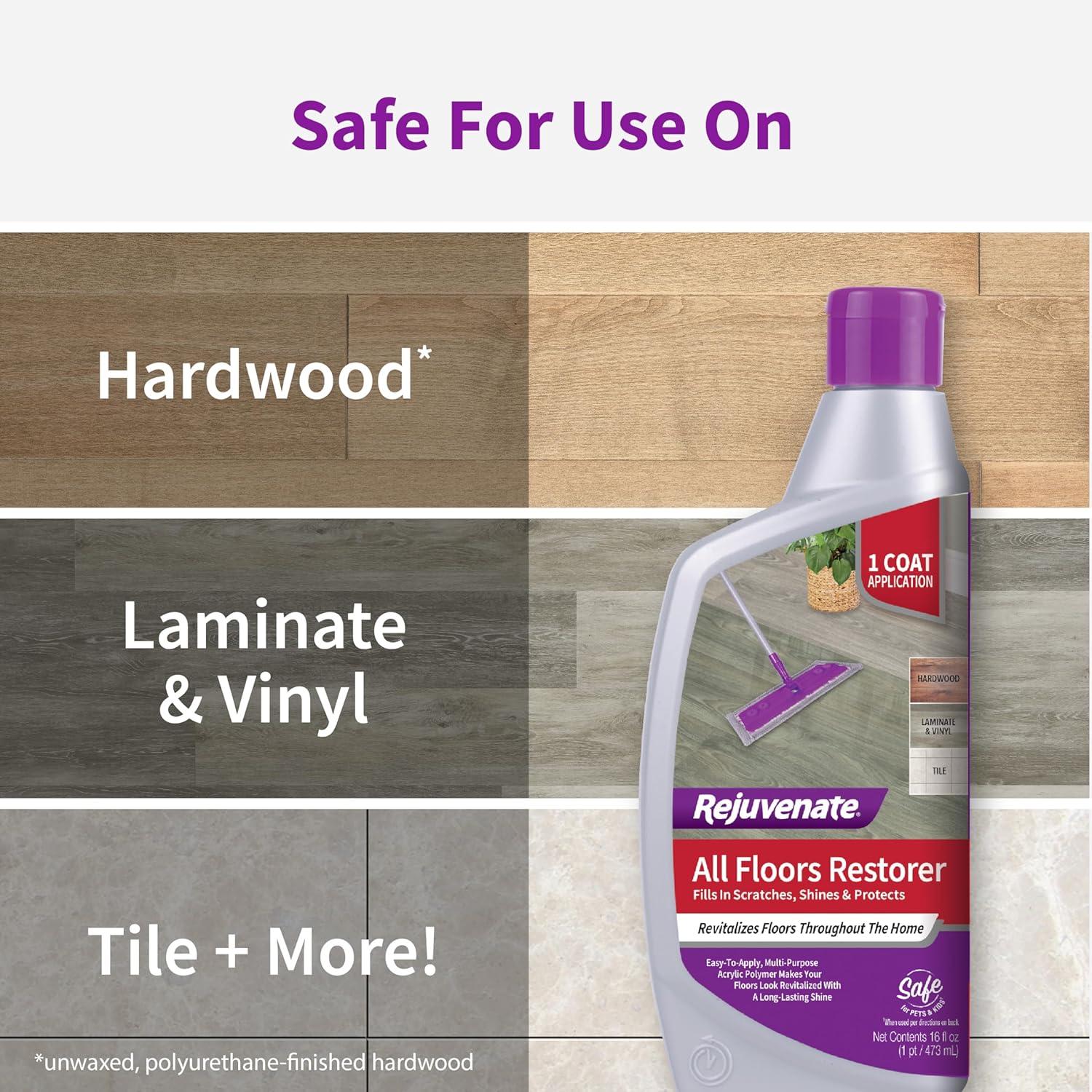 Rejuvenate All Floor Cleaners Restorer, Unscented, 16 Fluid Ounces