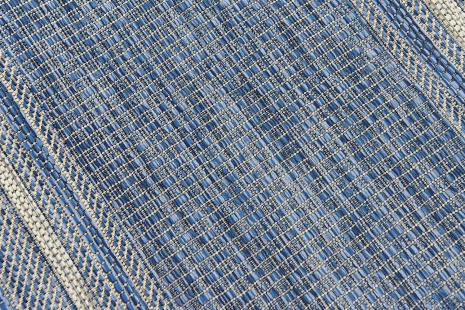 Unique Loom Outdoor Border Soft Border Border Woven Area Rug