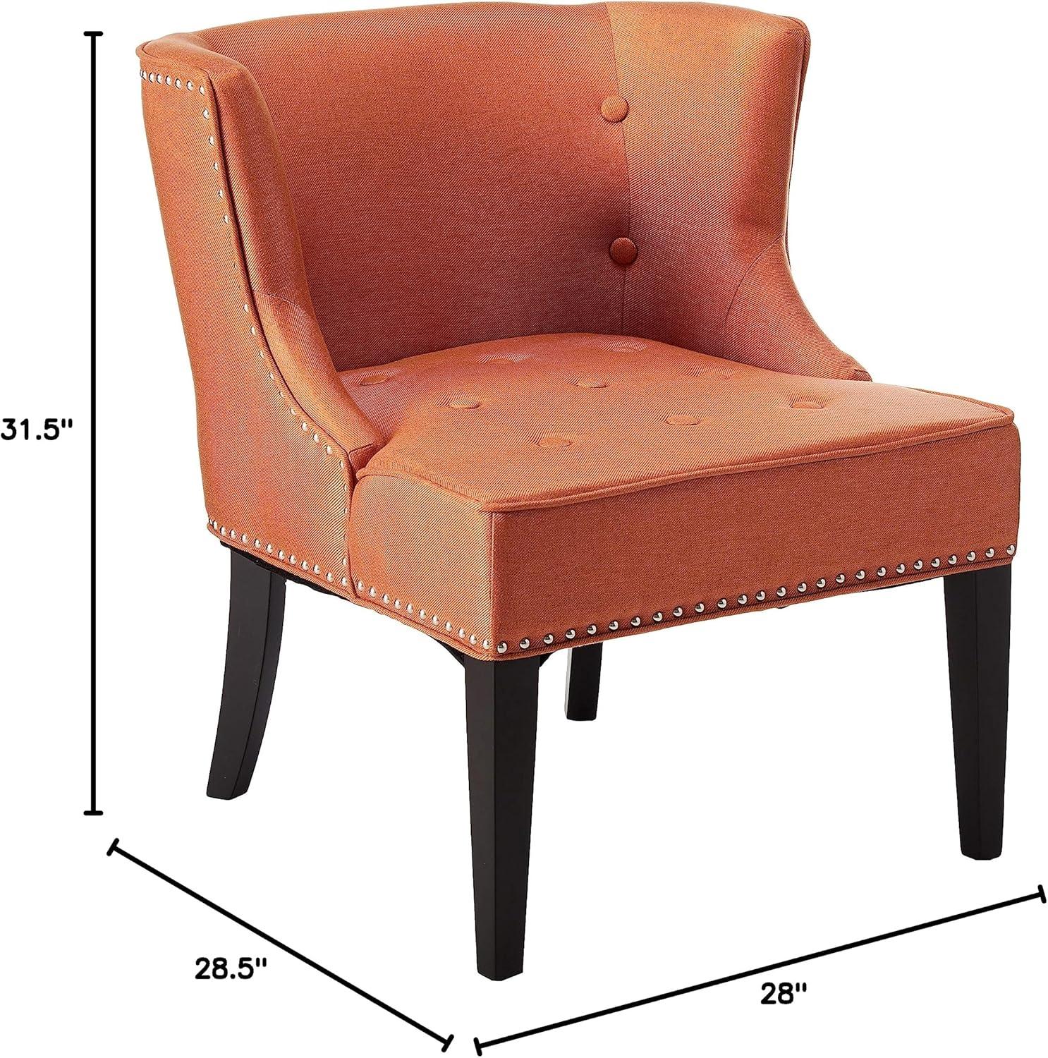 Aria ContemporaryFabric Occasional Chair, Orange