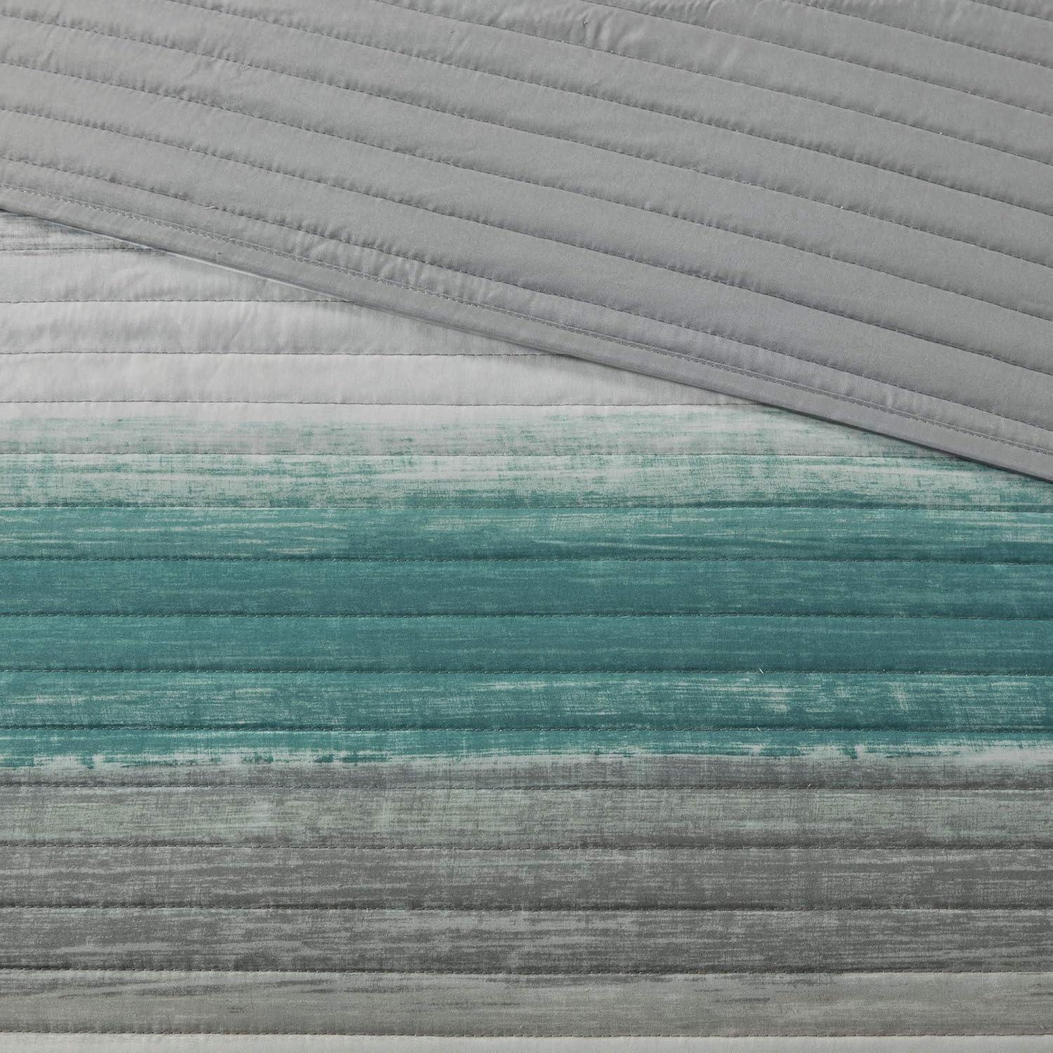 Madison Park Essentials Saben Microfiber Quilt Set with Cotton Bed Sheets