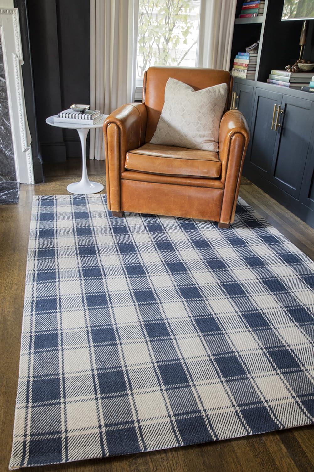 Marlborough Handwoven Navy Blue/Ivory Rug