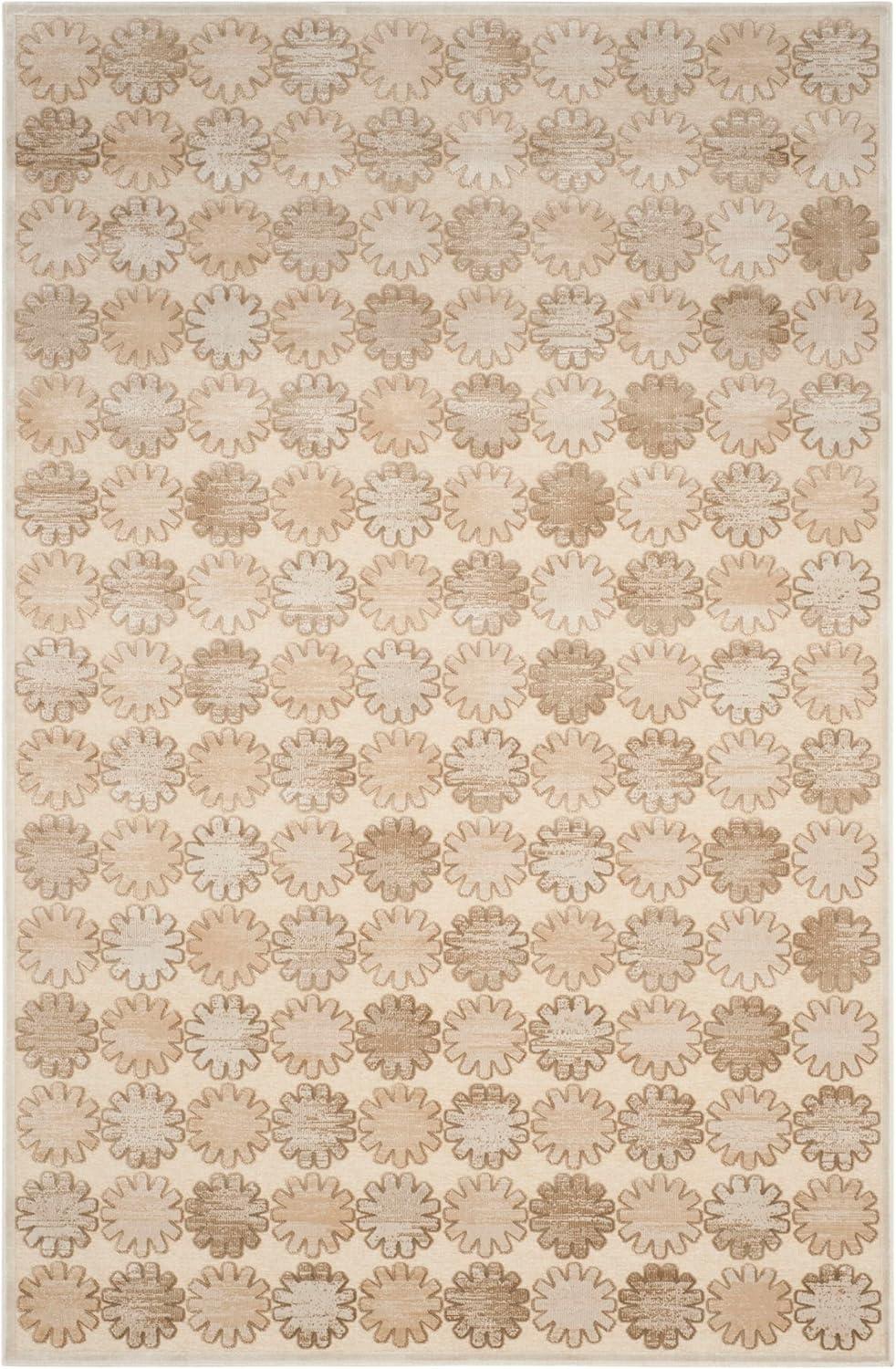 Martha Stewart Collection - MSR7430 - Indoor Power Loomed Area Rugs - Stone/Cream - 5'1"x7'6"