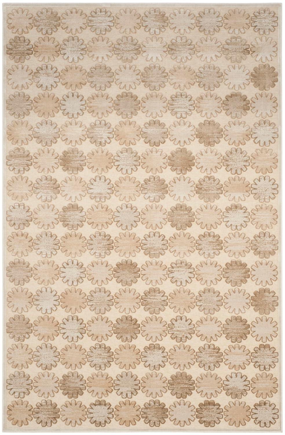 Martha Stewart Collection - MSR7430 - Indoor Power Loomed Area Rugs - Stone/Cream - 5'1"x7'6"