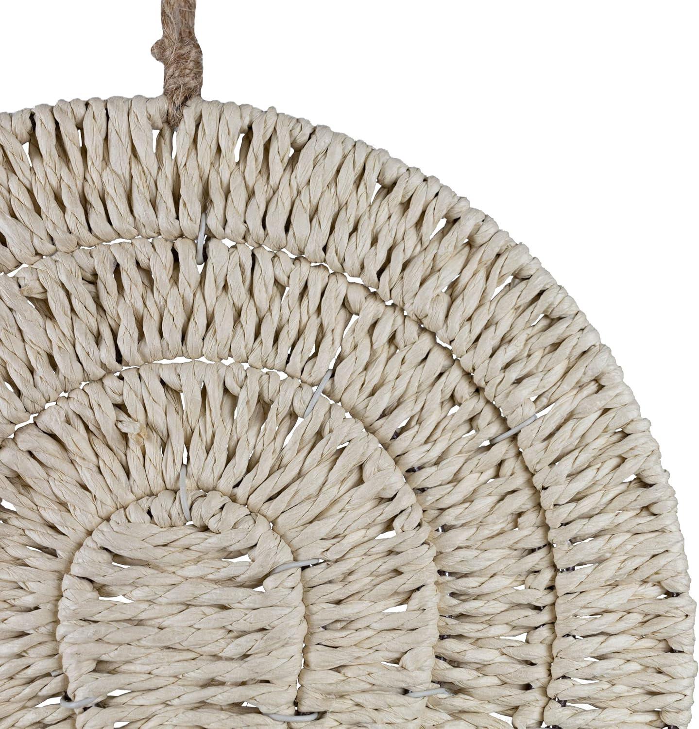 Harmony Arch Hanging Accent Seagrass & Raffia - Foreside Home & Garden