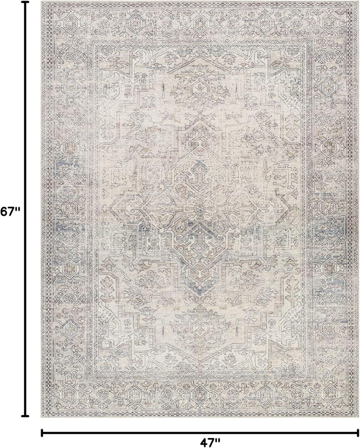 Becki Owens x Livabliss Margot Oriental Light Gray/Beige Area Rug