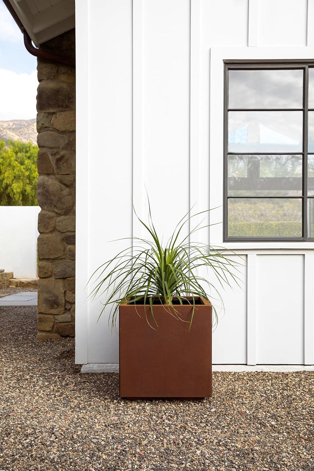 Corten Steel Series Cube Planter Box