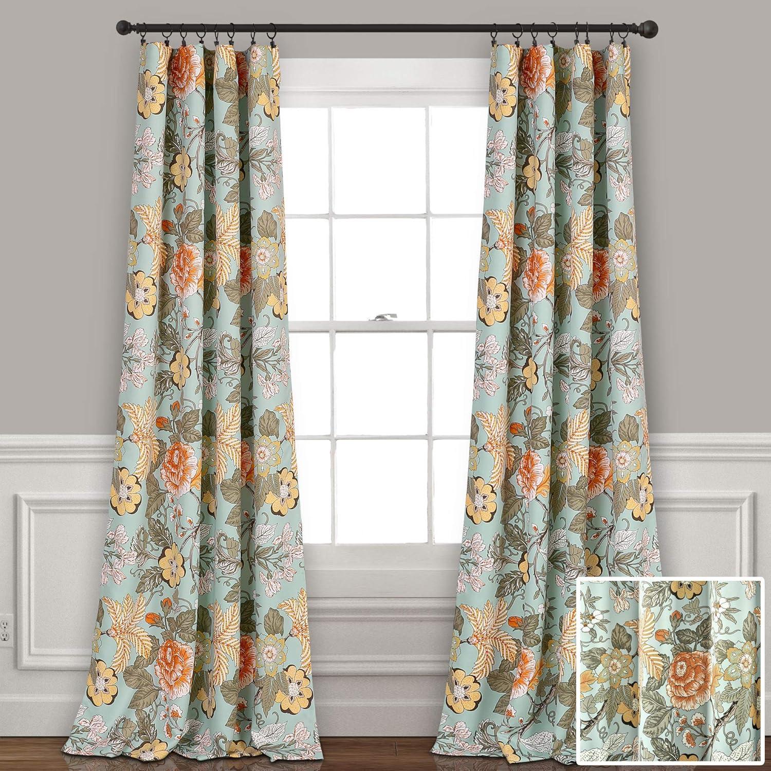 Lush Decor Polyester Room Darkening Curtain Pair (Set of 2)