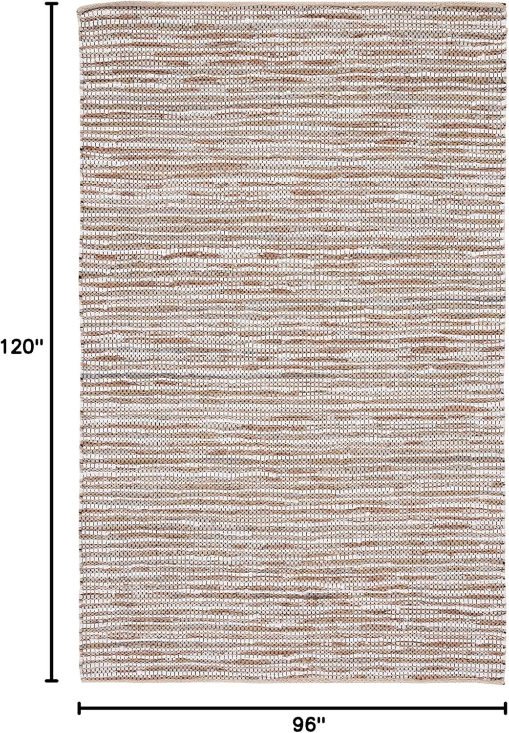 Vintage Leather VTL205 Hand Woven Area Rug - Beige/Ivory - 8'x10' - Safavieh.
