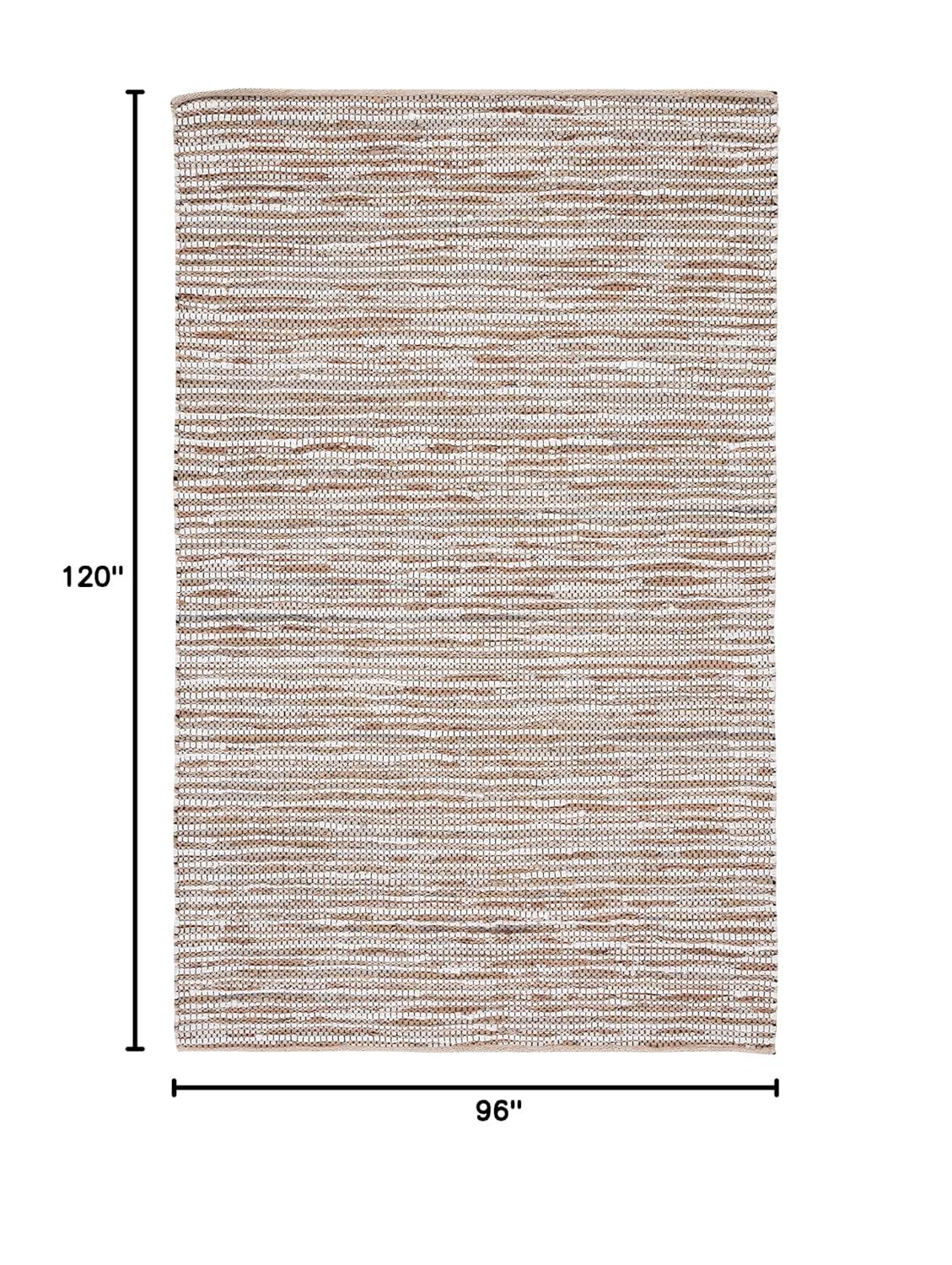 Vintage Leather VTL205 Hand Woven Area Rug - Beige/Ivory - 8'x10' - Safavieh.