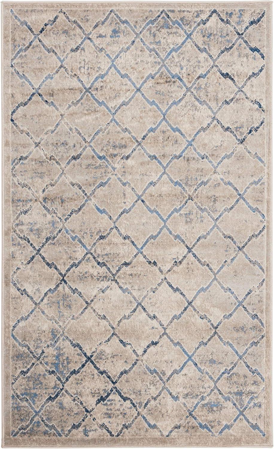 Brentwood BNT809 Power Loomed Accent Rug - Light Grey/Blue - 2'x4' - Safavieh.