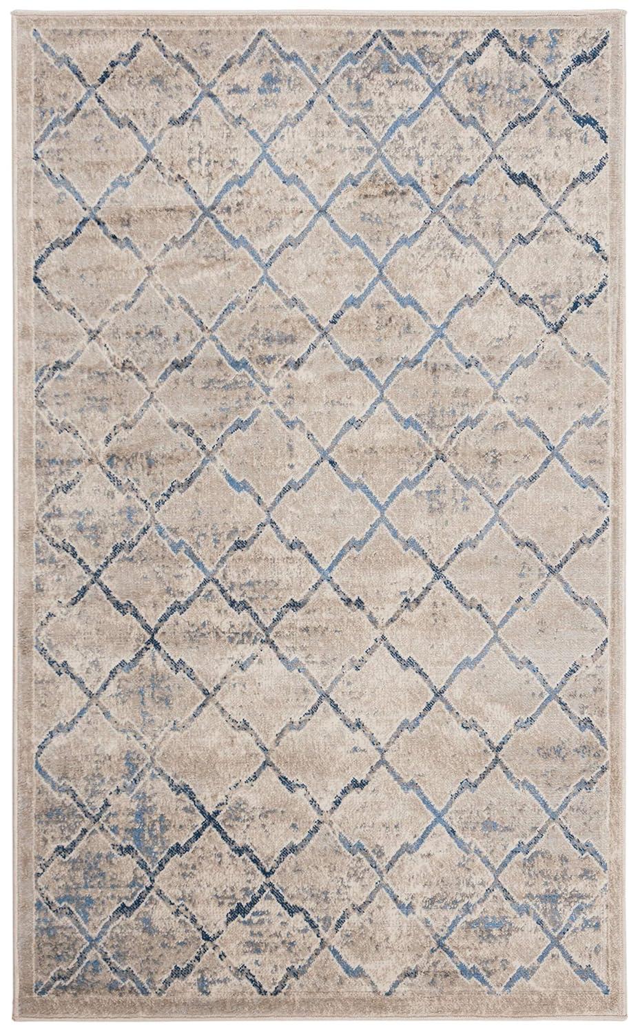 Brentwood BNT809 Power Loomed Accent Rug - Light Grey/Blue - 2'x4' - Safavieh.