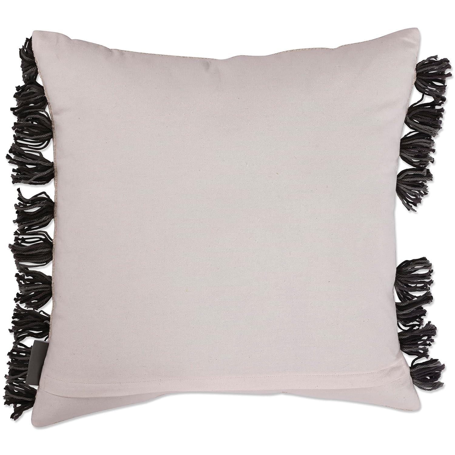 Pillow Perfect Tassels Cotton Throw Pillow
