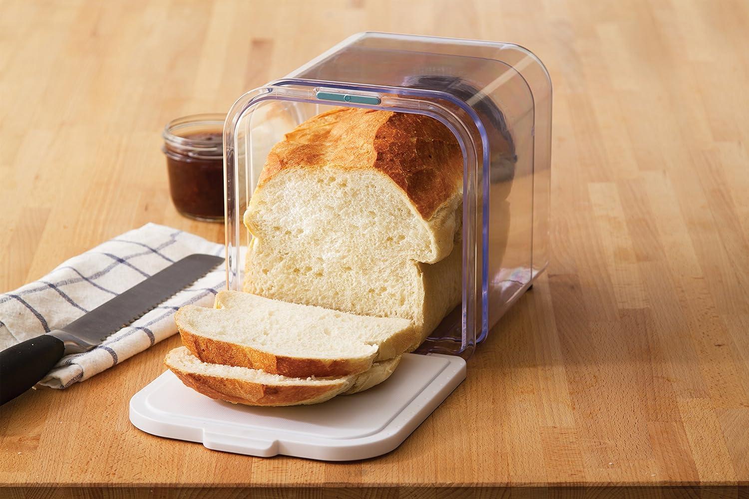 Clear Expandable Bread Storage Container with Air Vent