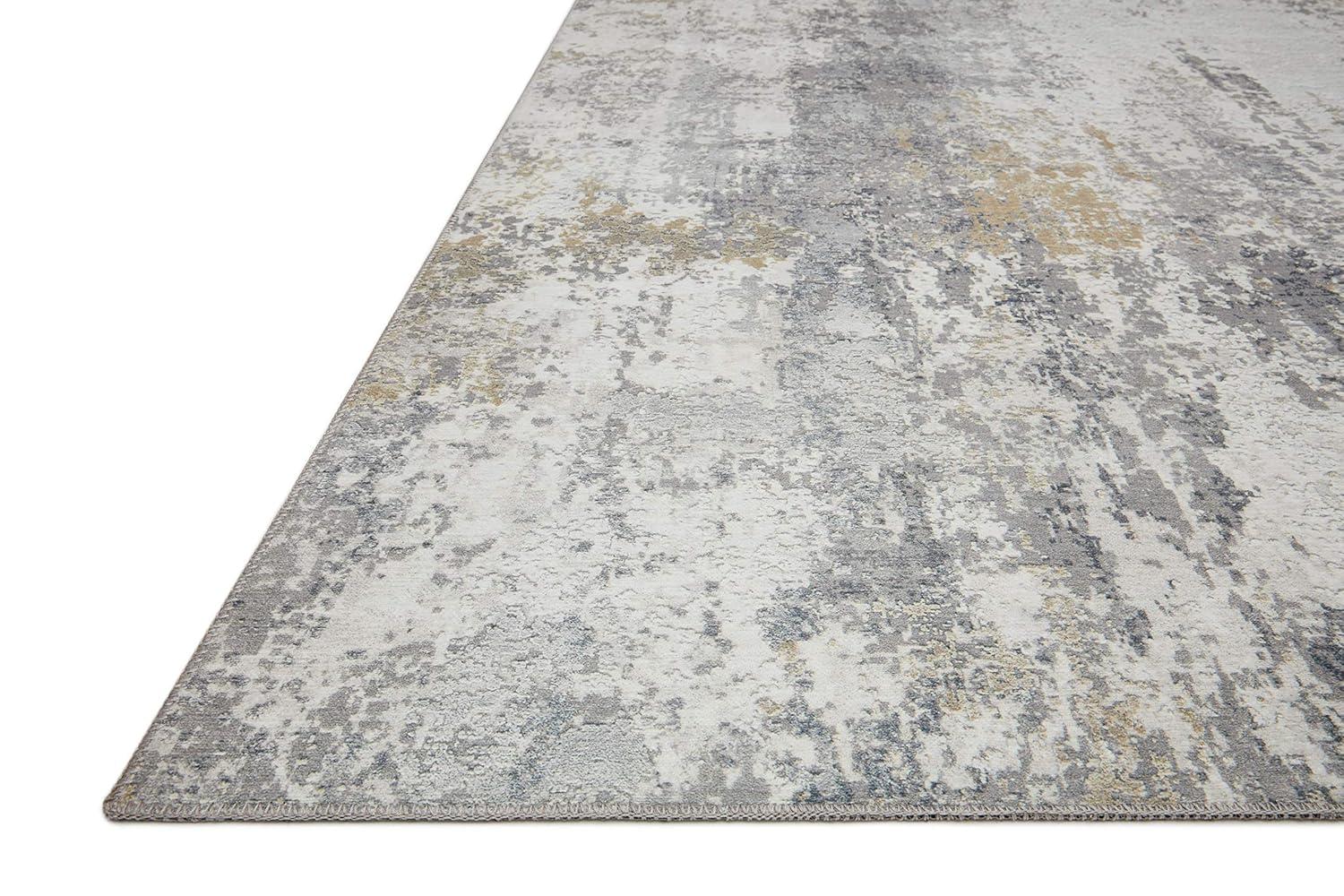 Loloi II Drift Collection DRI-02 Ivory/Granite, Contemporary 18" x 18" Sample