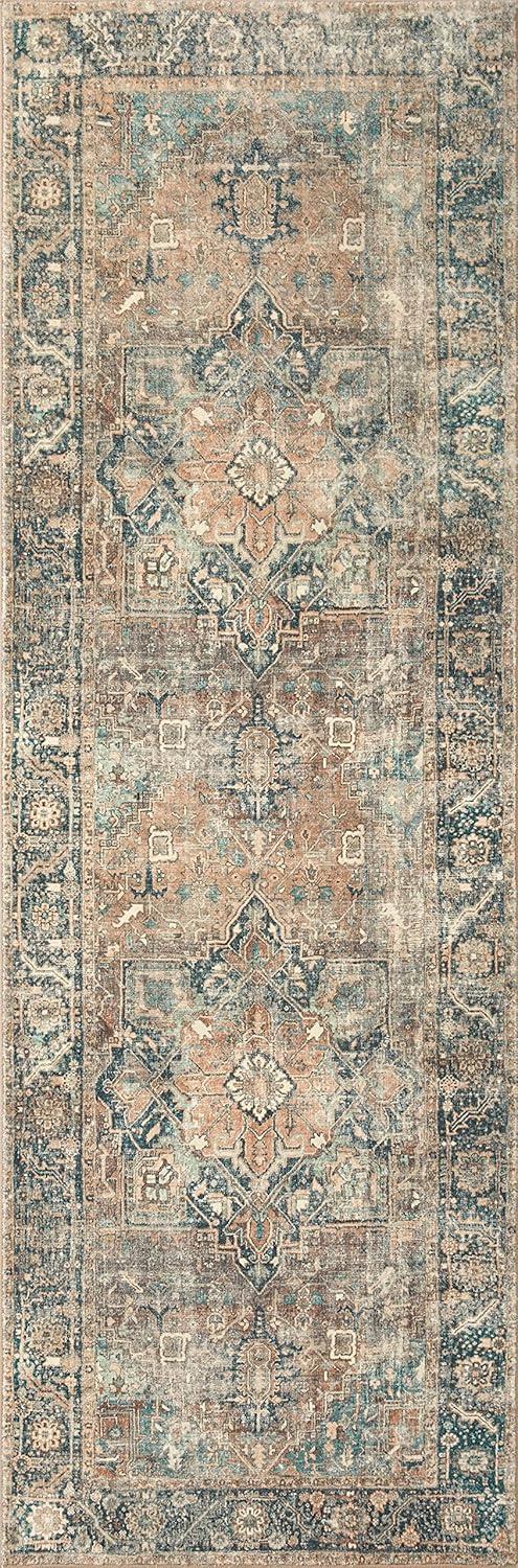 Loloi II Loloi Margot Terracotta / Lagoon Area Rug feat. Cloudpile