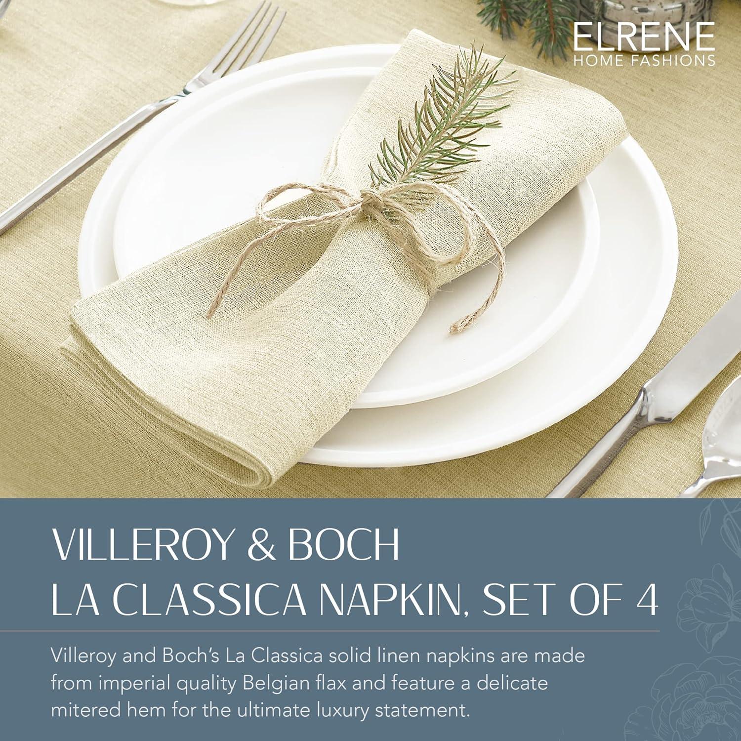 La Classica 4 Piece Linen Napkin Set