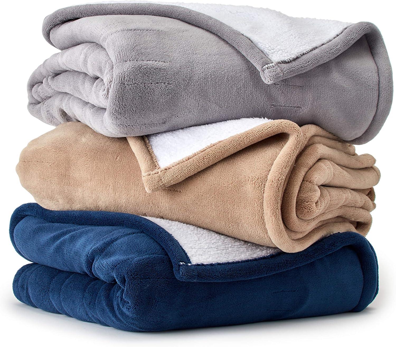 Full Size Reversible Sherpa Electric Heated Blanket