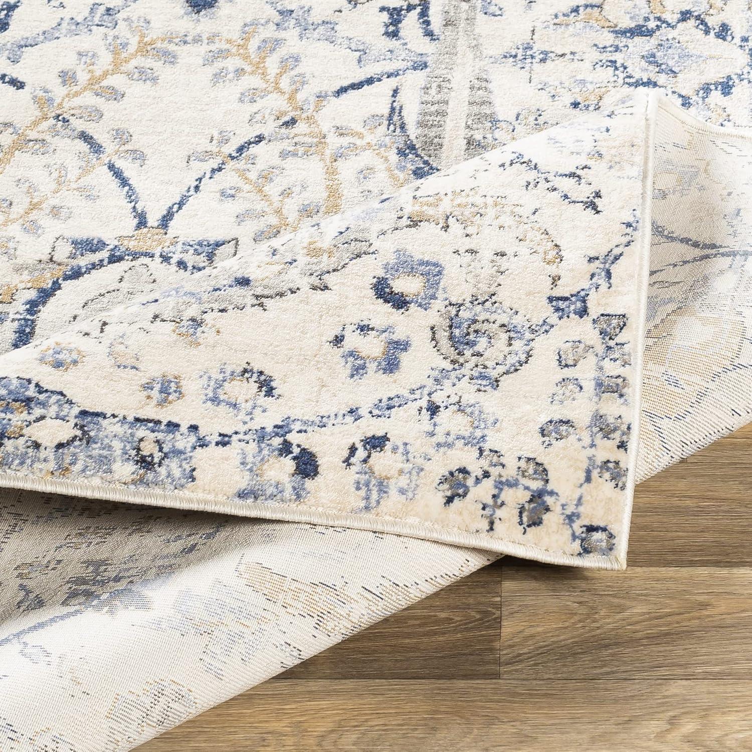 Livabliss Indigo 5'3"x7'3" Rectangle Woven Indoor Area Rugs Denim