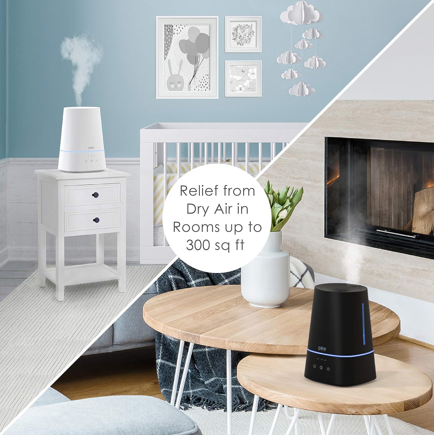 Pure Enrichment Pure Enrichment Hume 3.7 Gallons Cool Mist Ultrasonic Tabletop Humidifier for 300 Cubic Feet