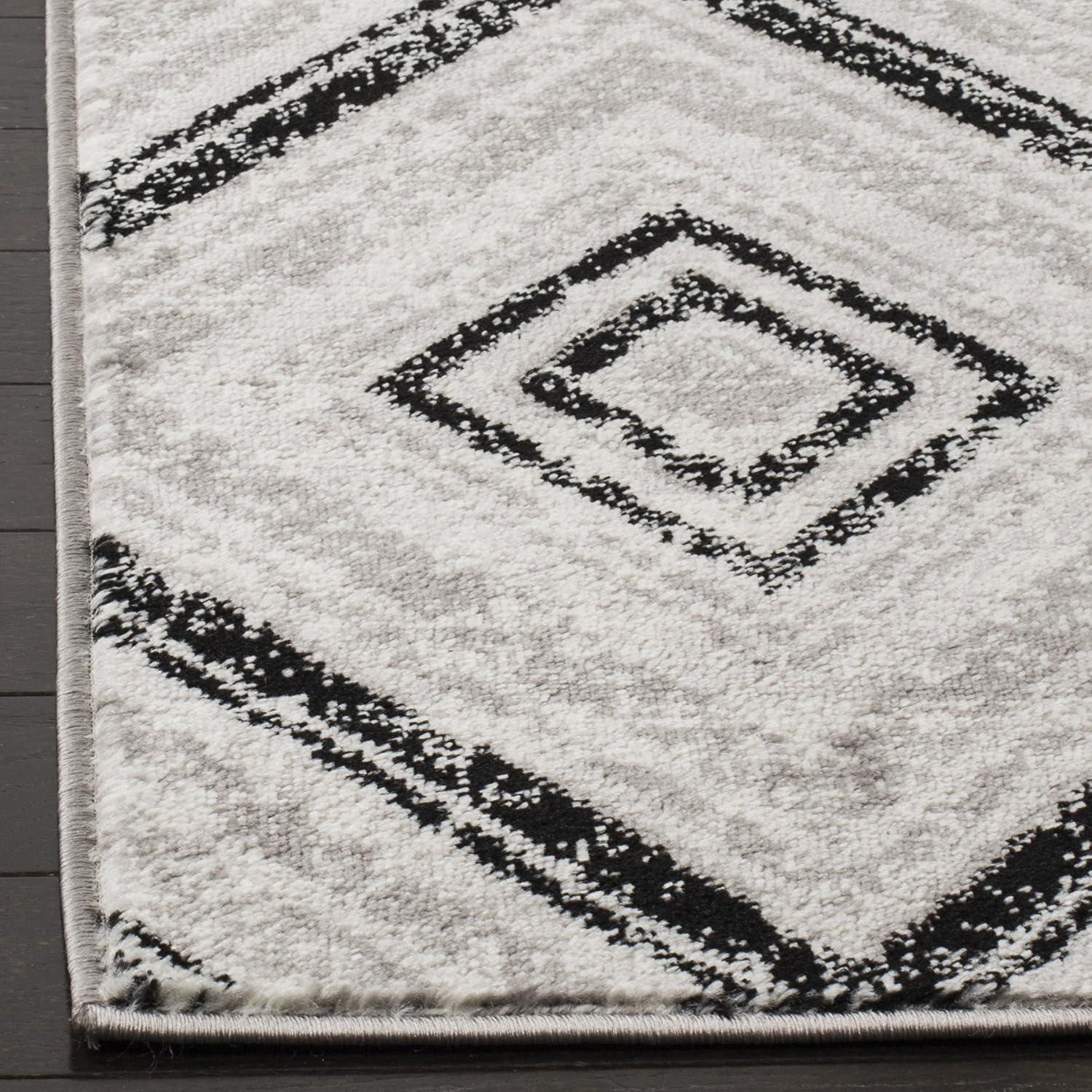 Skyler SKY120 Power Loomed Indoor Area Rug - Grey/Black - 9'x12' - Safavieh