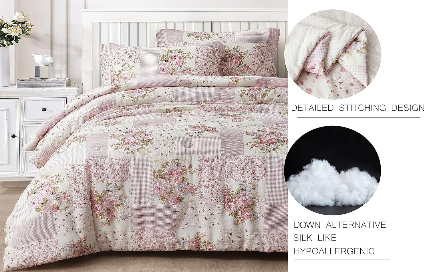 Chezmoi Collection Cotton Ring Stitch Comforter Set