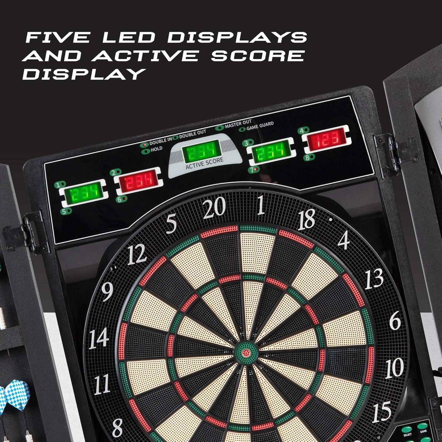 Arachnid Cricket Maxx 1.0 Electronic Dartboard Cabinet Set