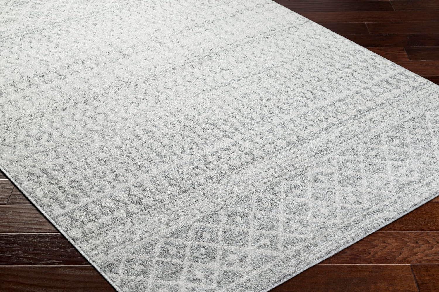 Livabliss Elaziz Boho Moroccan Area Rug,5'3" x 7'7",Gray