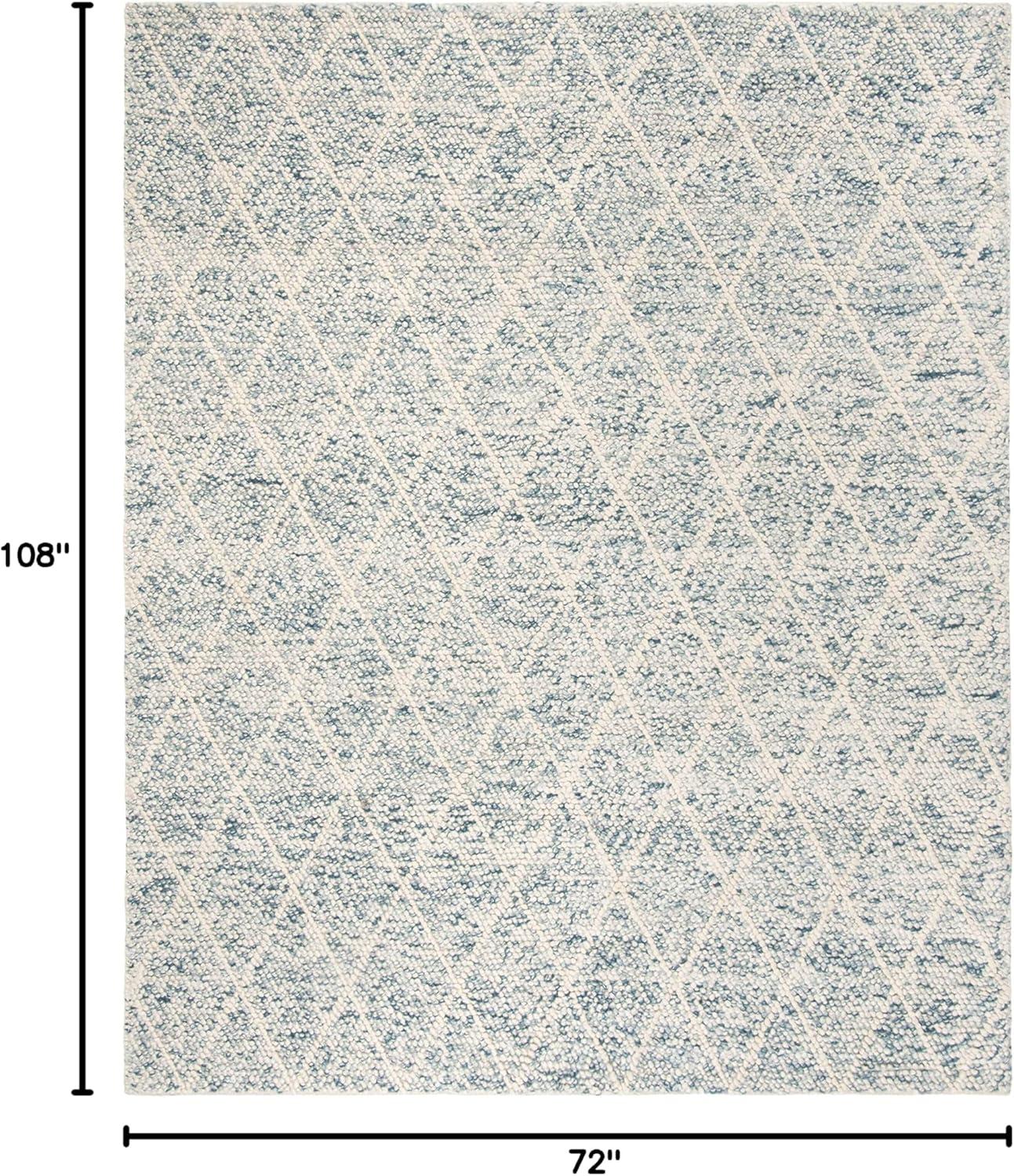 Natura NAT712 Hand Woven Area Rug - Ivory/Blue - 6'x9' - Safavieh.