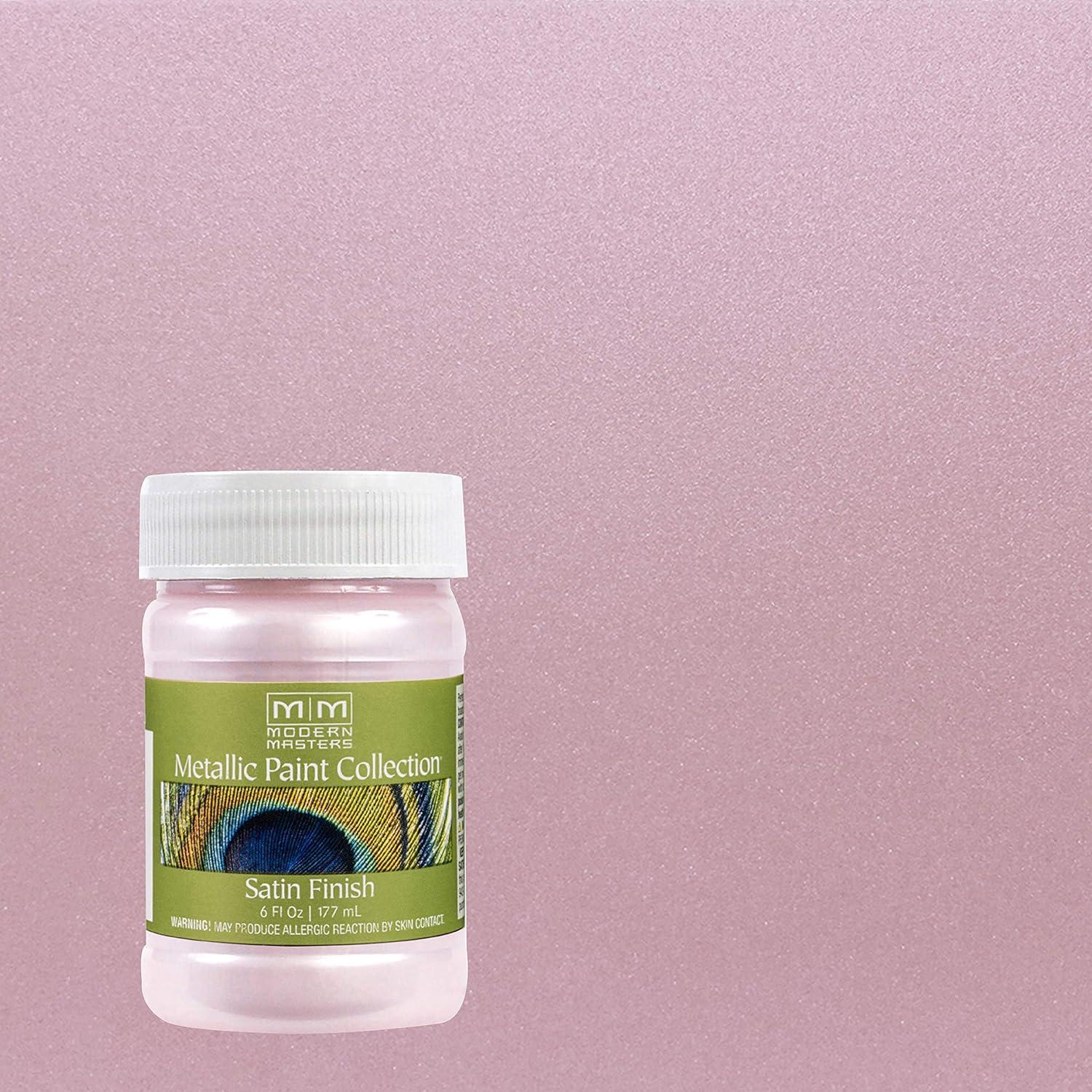 6 oz Modern Masters ME246 Rose Metallic Paint Collection Water-Based Decorative Metallic Paint