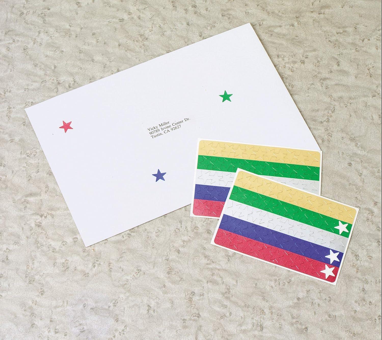 Avery Colored Foil Stars 1/2" dia Assorted Colors 440/Pack 06007