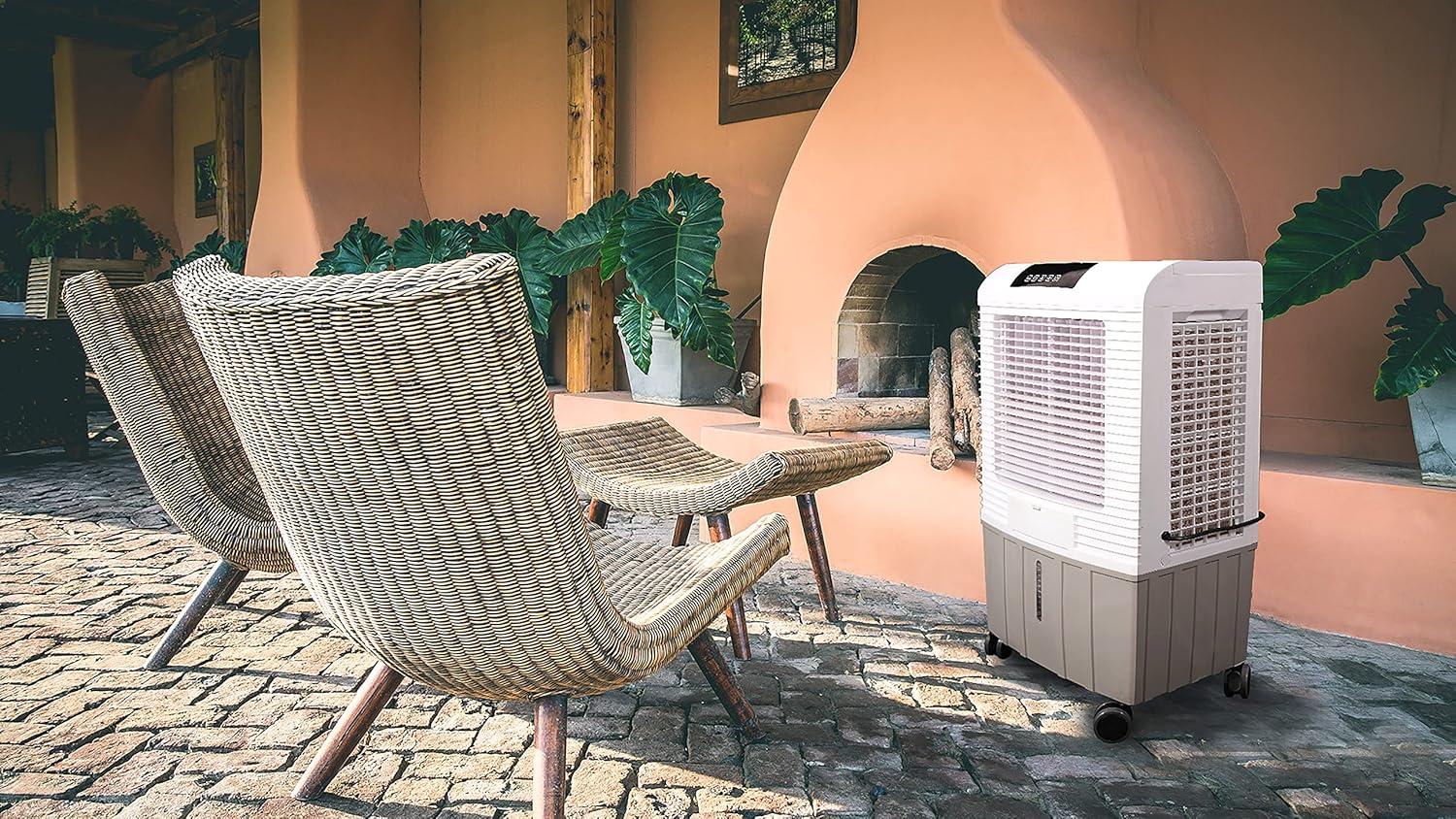 Hessaire Outdoor Portable 700 Sq Ft Evaporative Cooler Humidifier