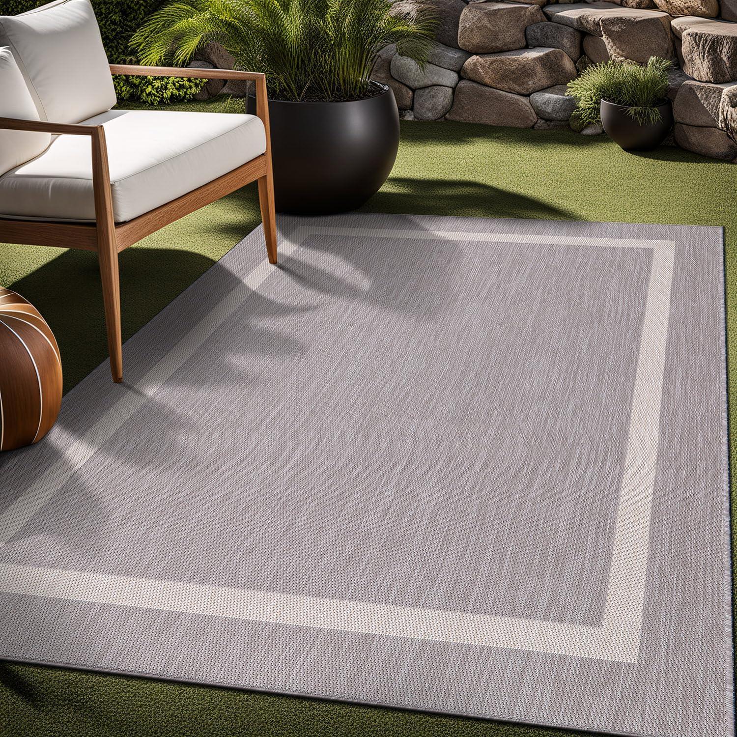 Waikiki Gray Indoor/Outdoor Rug