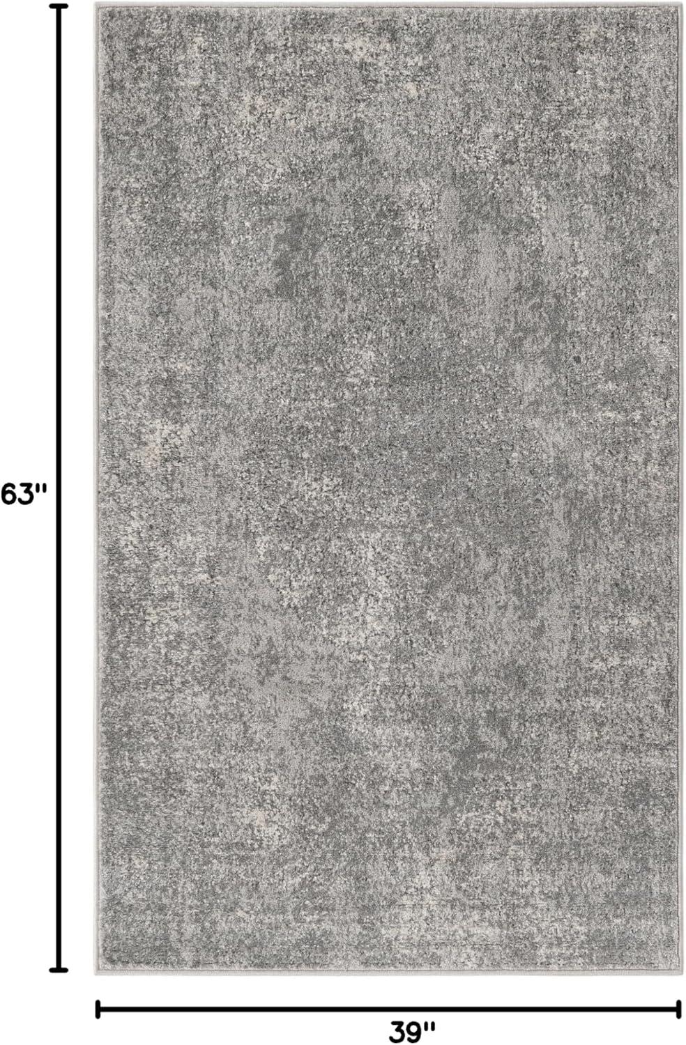 Unique Loom Portland Collection Area Rug - Woodburn (3' 1" x 5' 3" Rectangle Gray/Ivory)