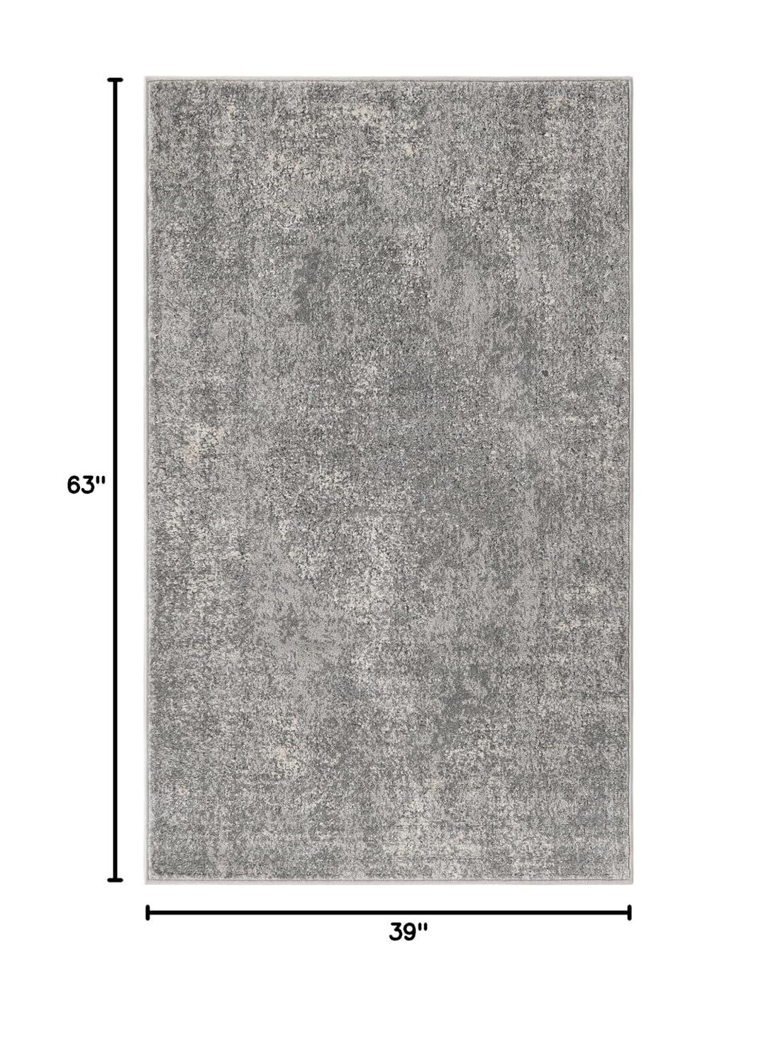 Unique Loom Portland Collection Area Rug - Woodburn (3' 1" x 5' 3" Rectangle Gray/Ivory)