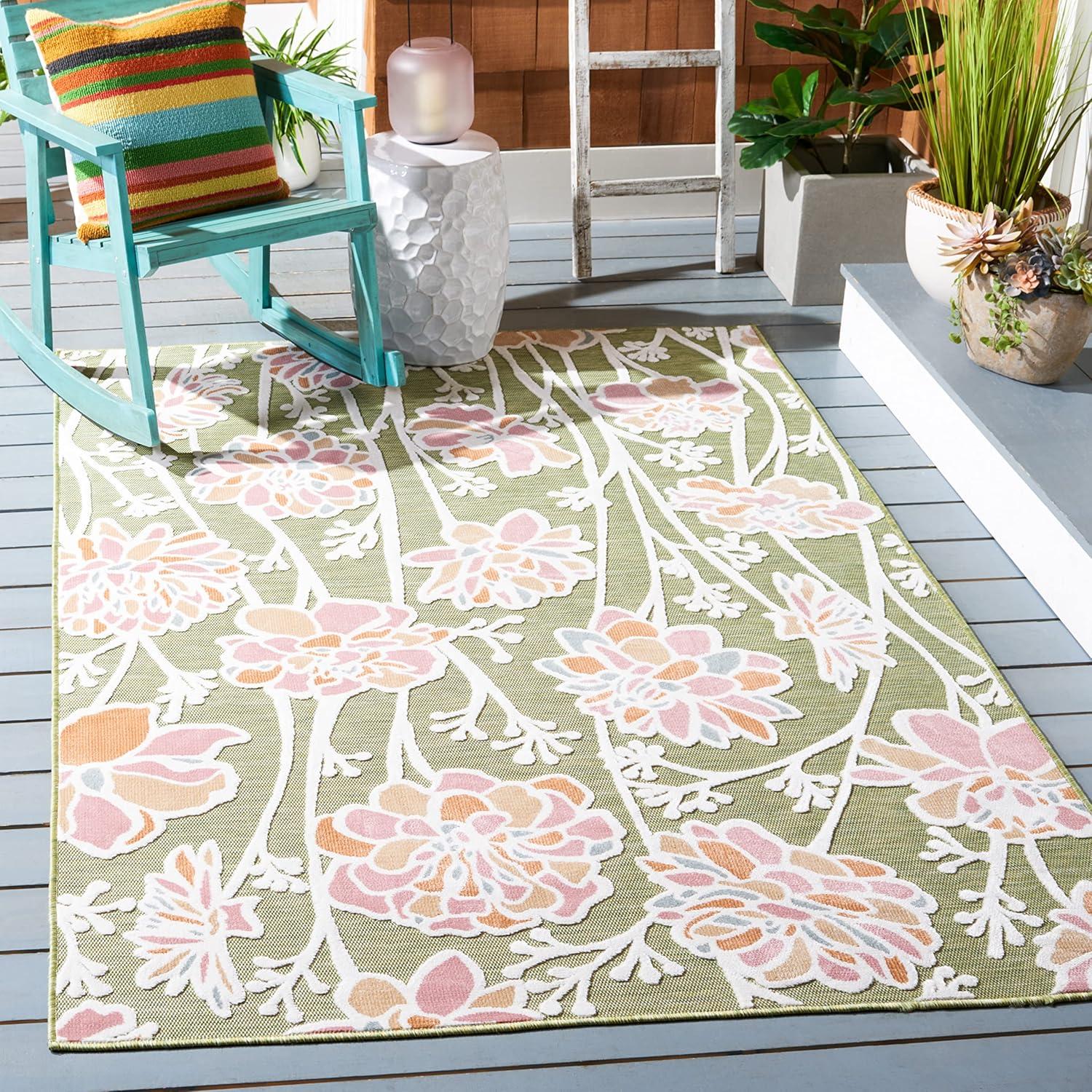 Cabana CBN486 Power Loomed Indoor/Outdoor Area Rug  - Safavieh