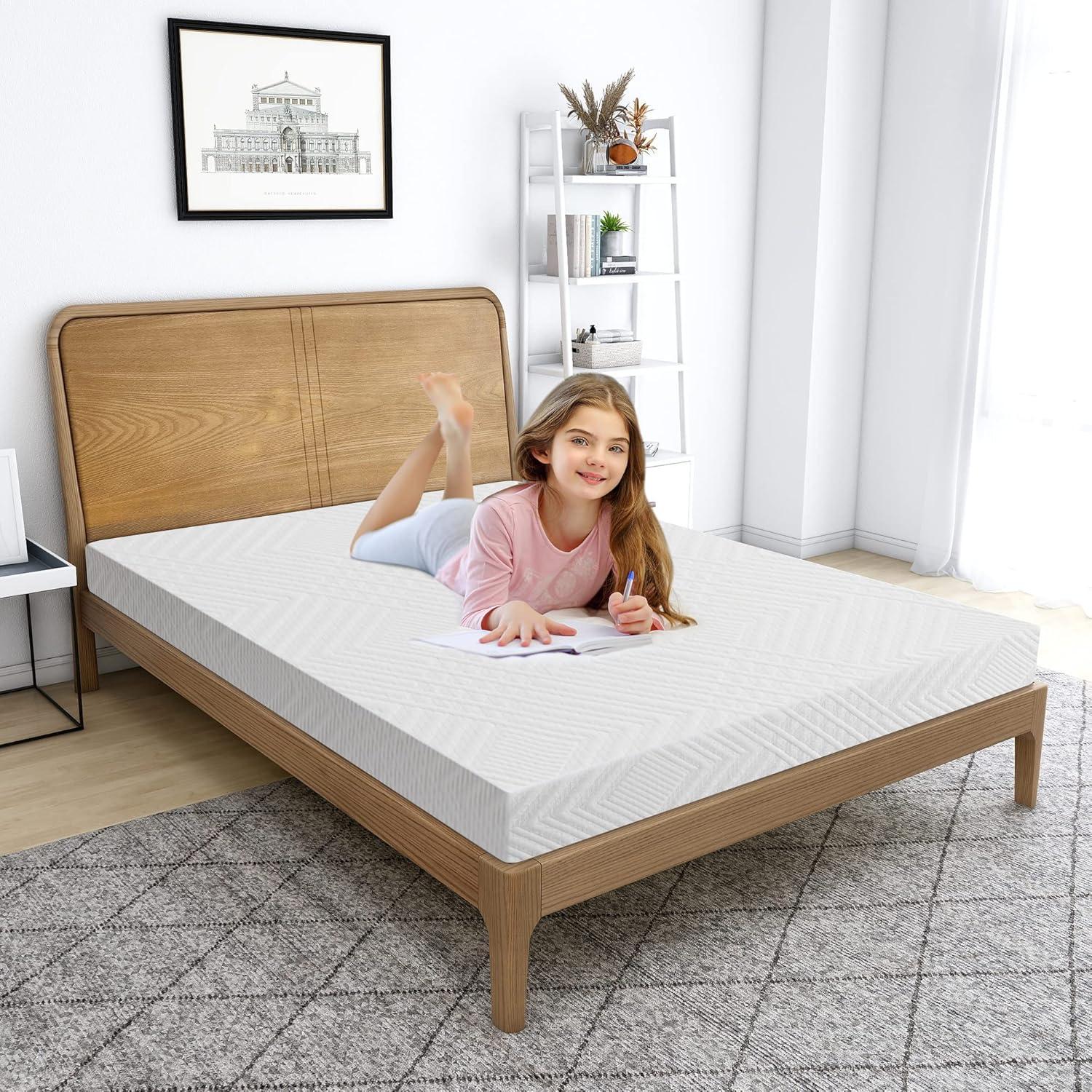 Full White Gel Memory Foam Adjustable Bed Mattress