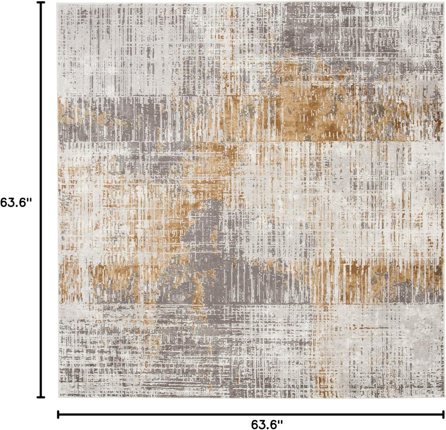 Craft CFT874 Loomed Indoor Area Rug - Grey/Beige - 5'3"x5'3" - Safavieh