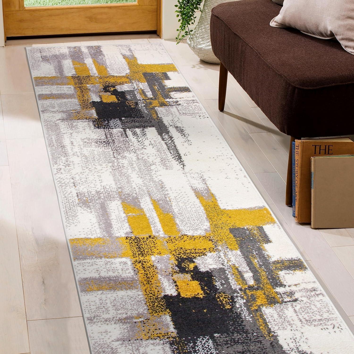 World Rug Gallery Contemporary Modern Abstract Area Rug