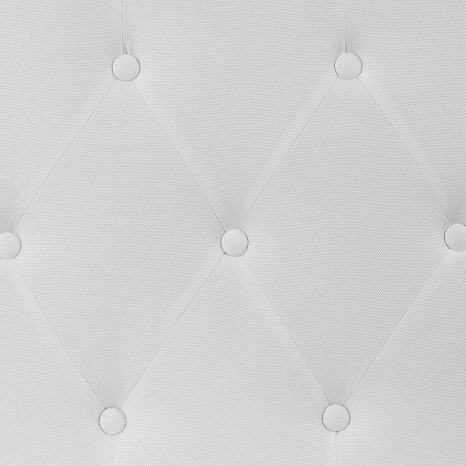 Flash Furniture Cambridge Tufted Upholstered Twin Size Headboard in White Fabric