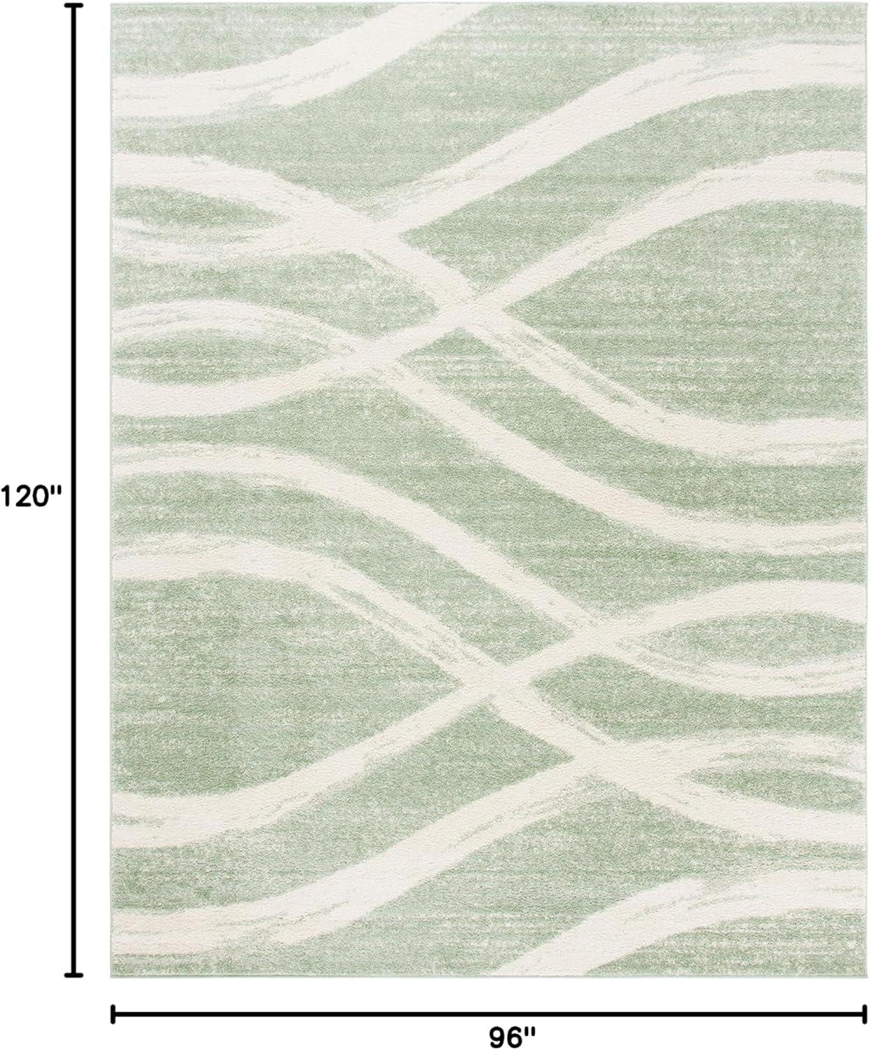 Adirondack ADR125 Machine Made Indoor Area Rug - Sage/Cream - 8'x10' - Safavieh