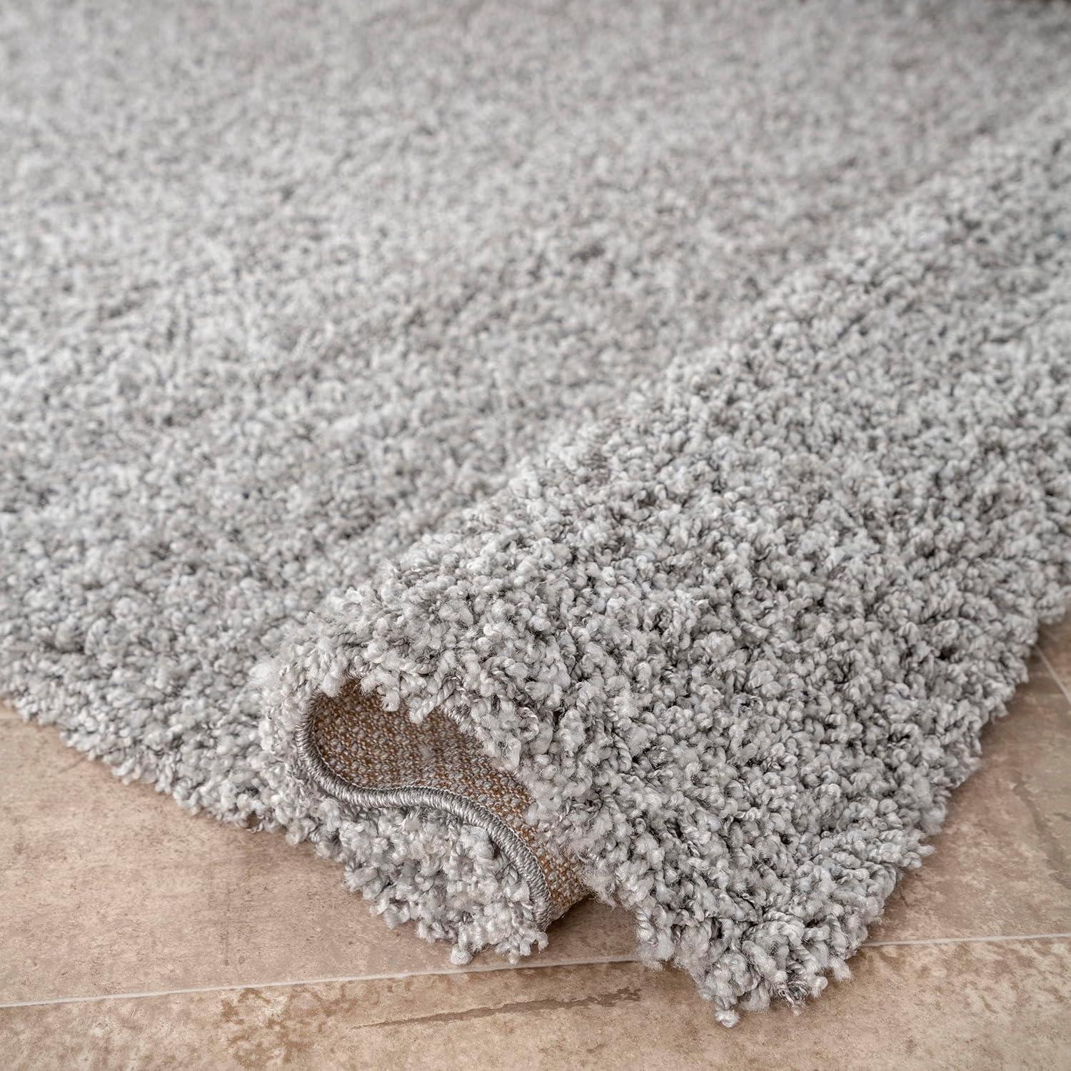 6'7"x9' Shag Area Rug Gray - nuLOOM