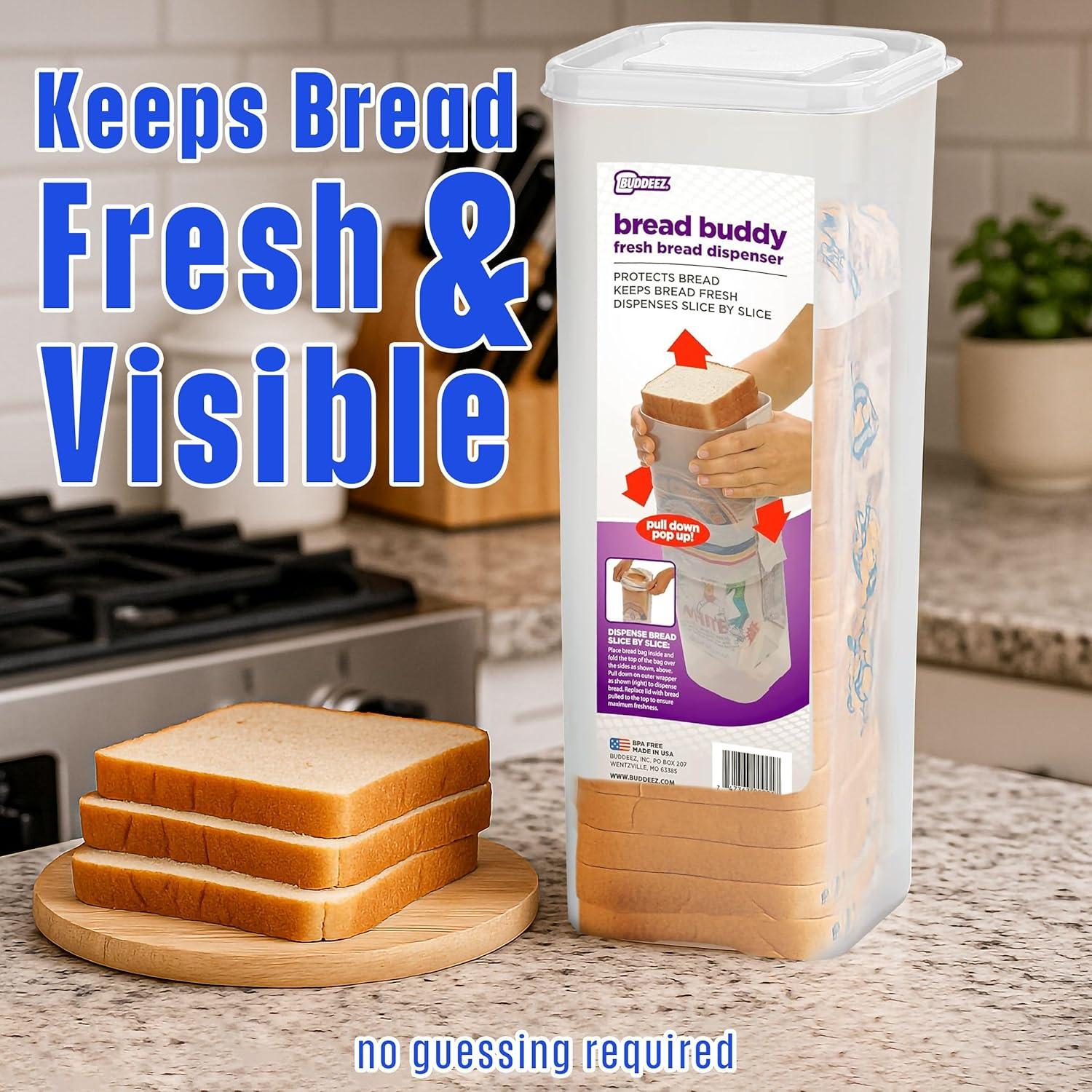 Buddeez Buddeez Original Bread Buddy Storage/Dispenser Bread Box