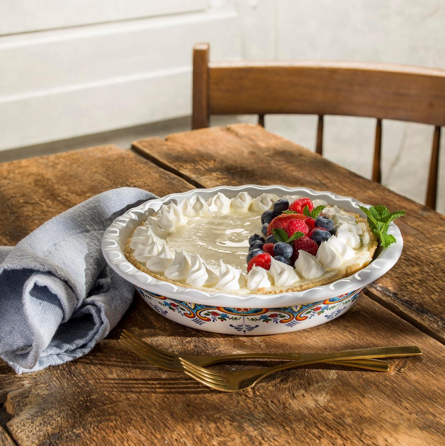 Zanzibar Stoneware Pie Plate